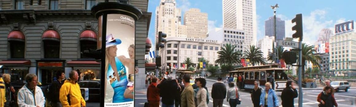 Advertising Columns, Boston USA