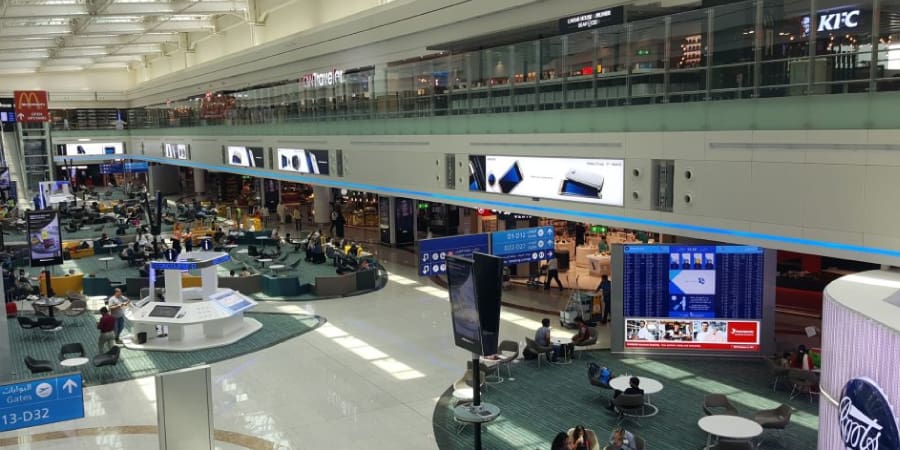 Backlit Advertising, Dubai Airport