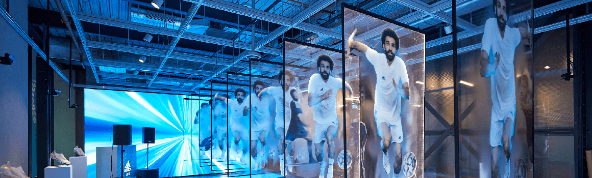 DMX controlled LED Light Sheet for Adidas store