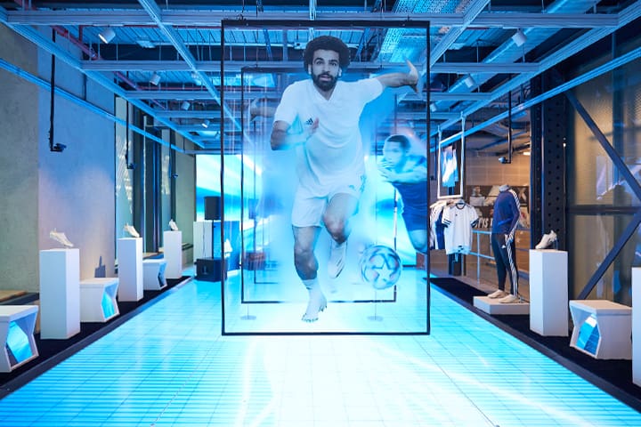 DMX controlled LED Light Sheet for Adidas store