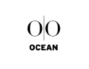 A logo consisting of two linked circles with a vertical line between them and the word "OCEAN" written below in capital letters. The circles and text are black on a white background.