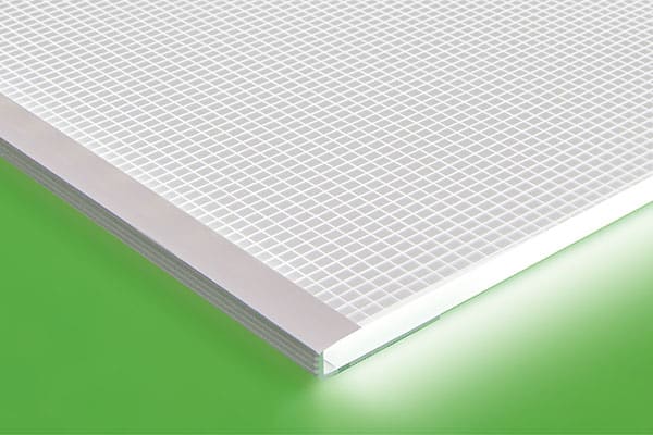 Frame A Standard 5mm LED light sheet Frame A is the standard light sheet design. The heat sink profile is on the PCB edges only and the other edges are taped with white reflective material.